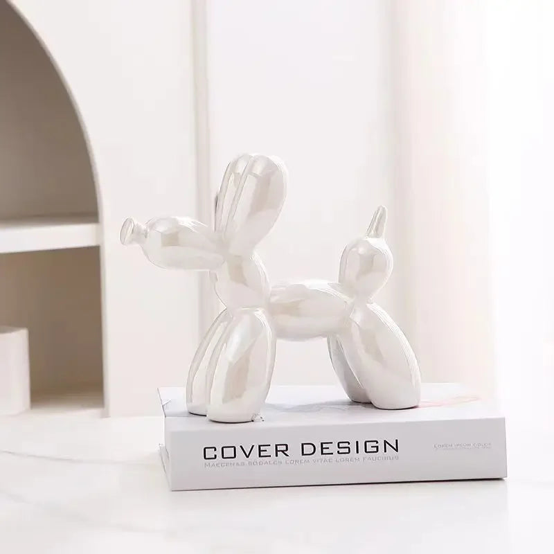 perro decoración blanco libro
