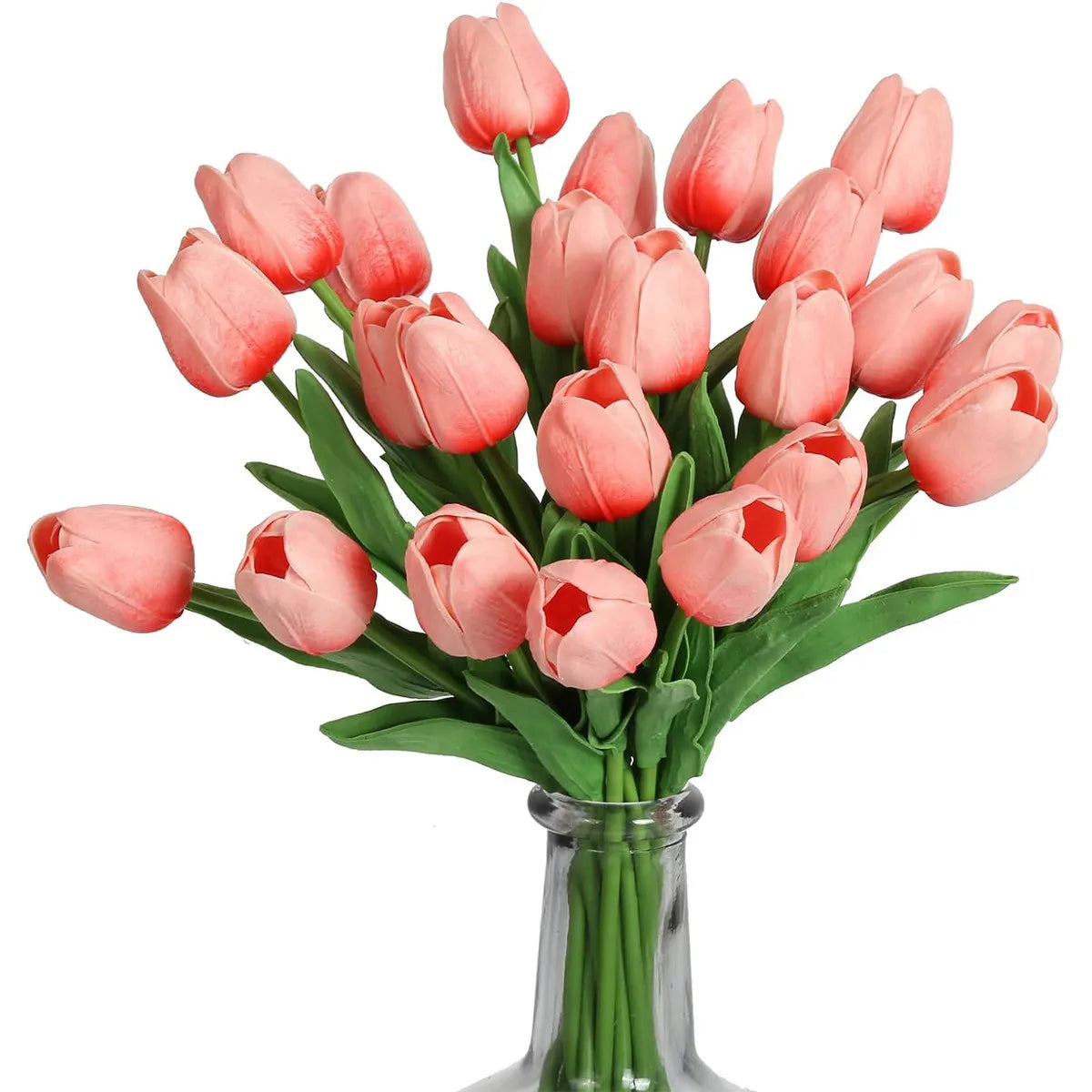 tulipanes artificiales rosa bebe