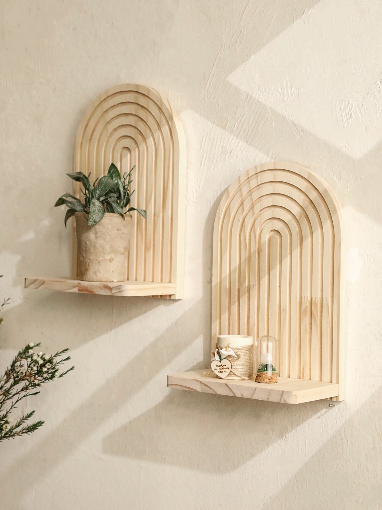 Estantería Boho de madera