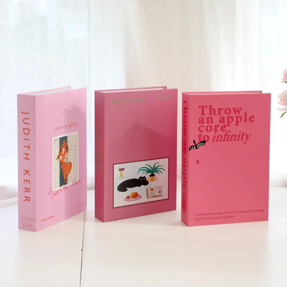 libros decoracion rosa girl