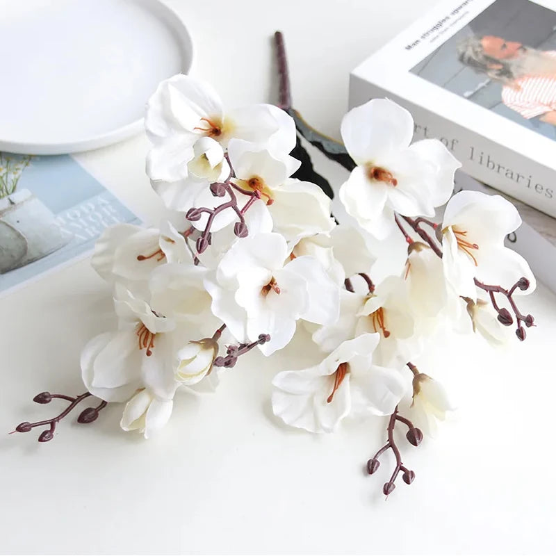 magnolias artificiales blancos