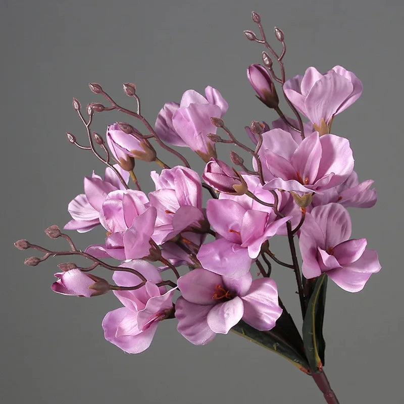 magnolias artificiales violeta