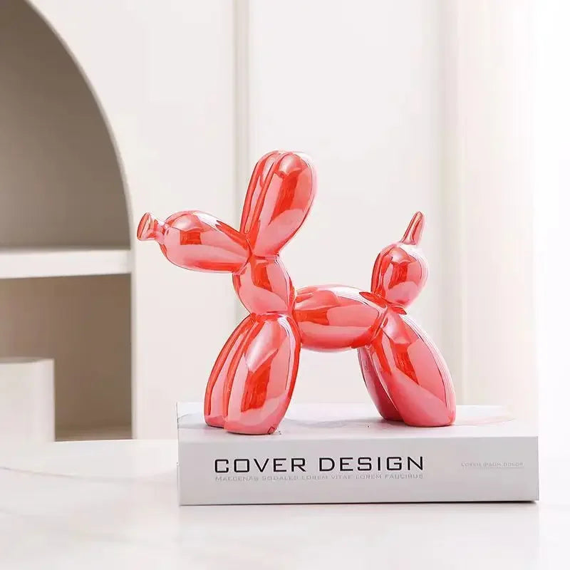 perro decoración rosa libro