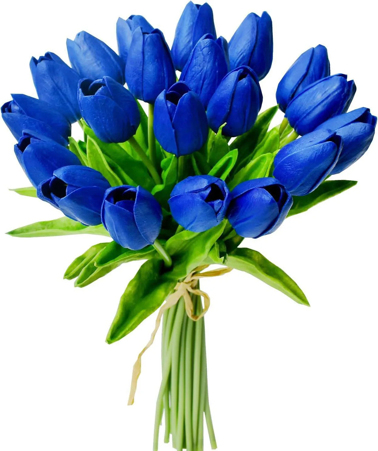 tulipanes artificiales azules
