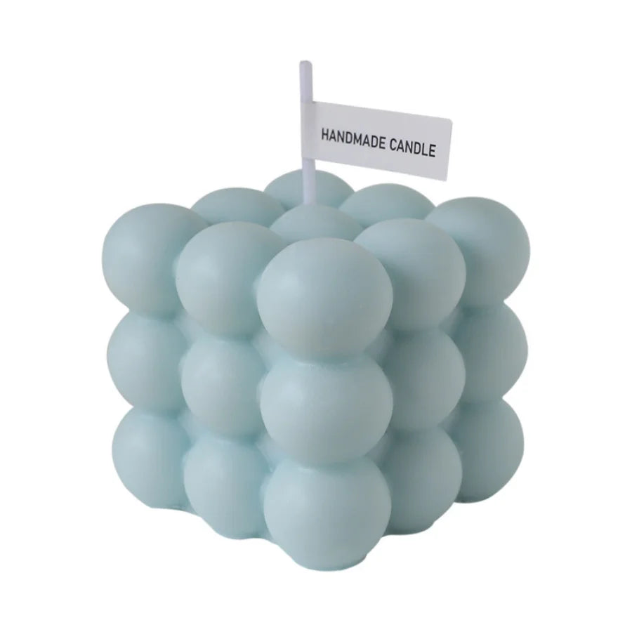 velas hecha a mano azul
